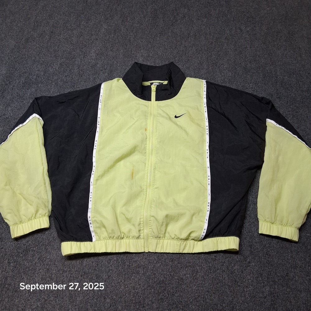 Nike Vintage Windbreaker Jacket Size XS Womens Full Zip BIG back Logo